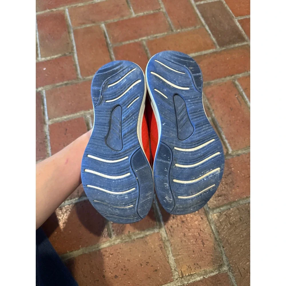 Adidas FortaRun Kids Sneakers Red Blue‎ White FV2625 Size 1.5Y Hook and Loop